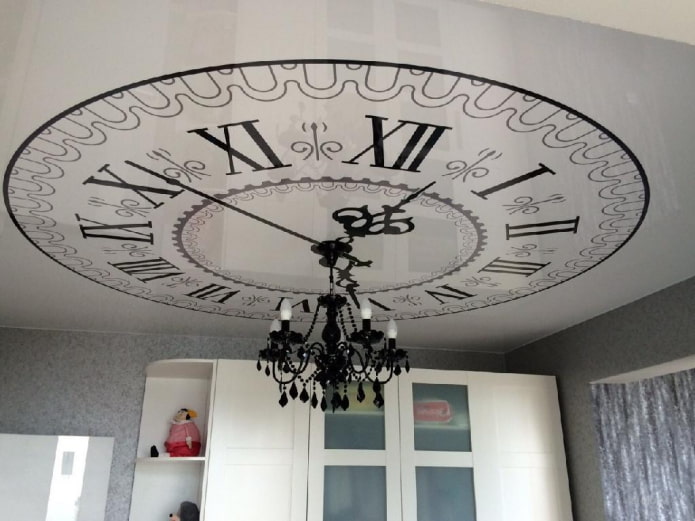 klok aan het plafond
