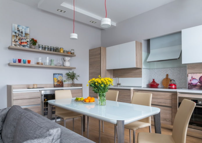 keukenmuurdecoratie in een moderne stijl