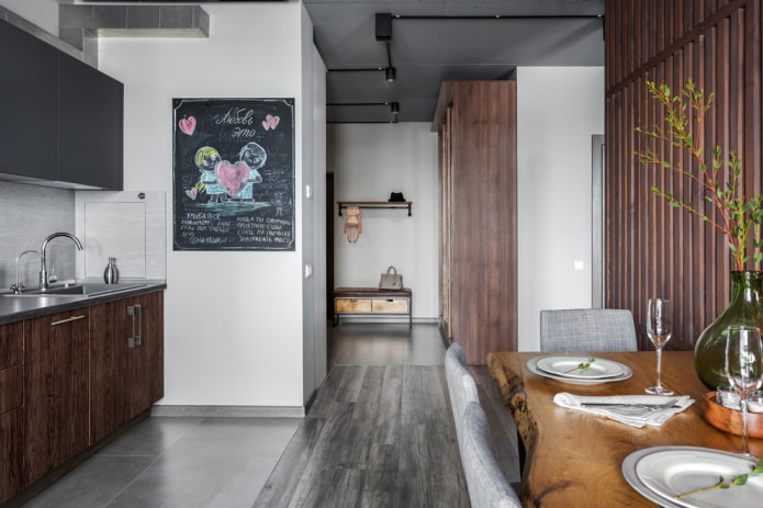 keukenmuurdecoratie in een moderne stijl