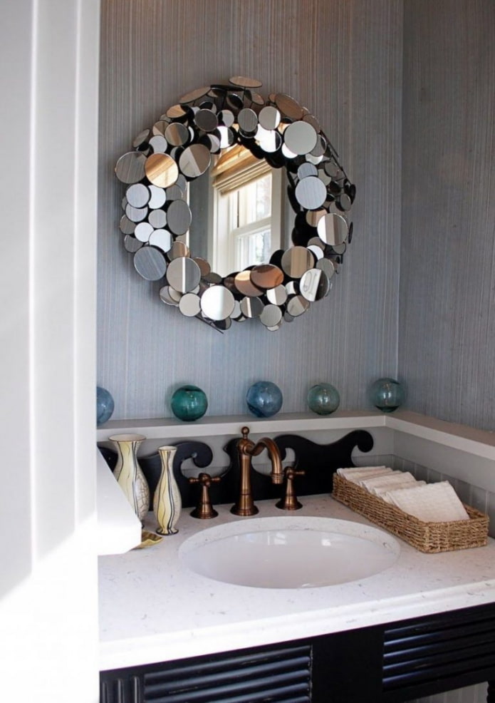 spiegelproductdecoratie in het interieur