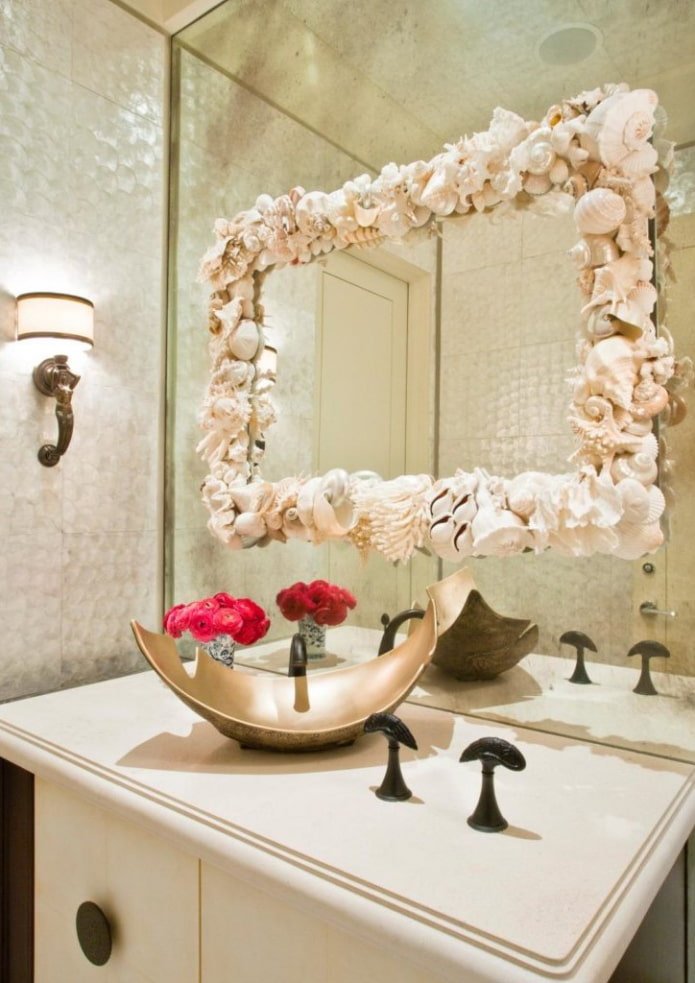 spiegelproductdecoratie in het interieur