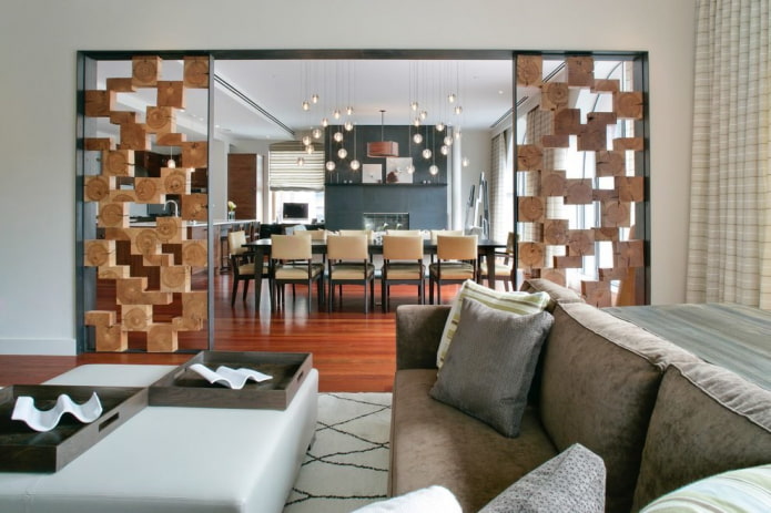 3D-wand in het interieur