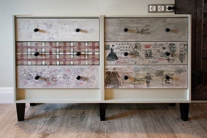 garderobe decoupage