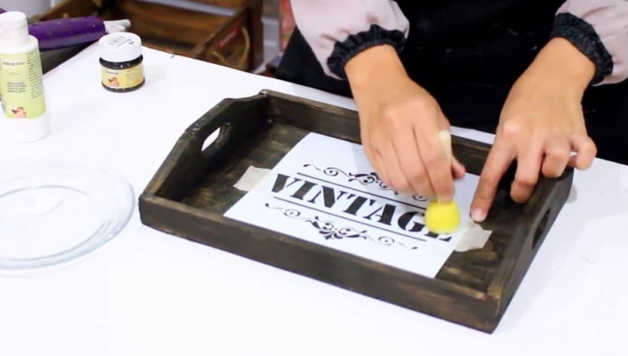 bereid de stencil voor