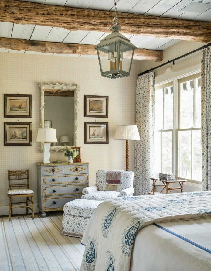 lichte slaapkamer in Proven?aalse stijl