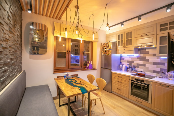 rivier eettafel in het interieur