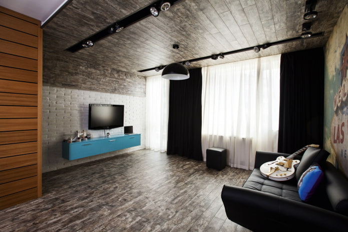 loft in de woonkamer