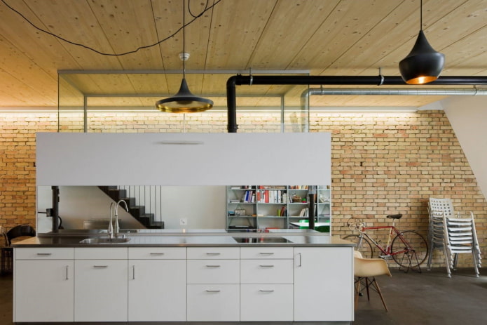 houten MDF-panelen in de keuken