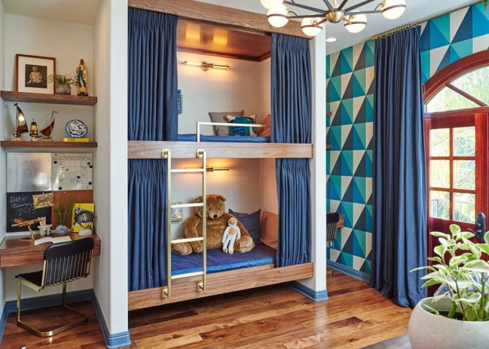 meubels voor een kinderkamer voor twee jongens