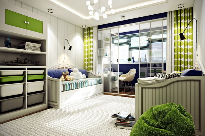 het plannen van een kinderkamer voor twee jongens