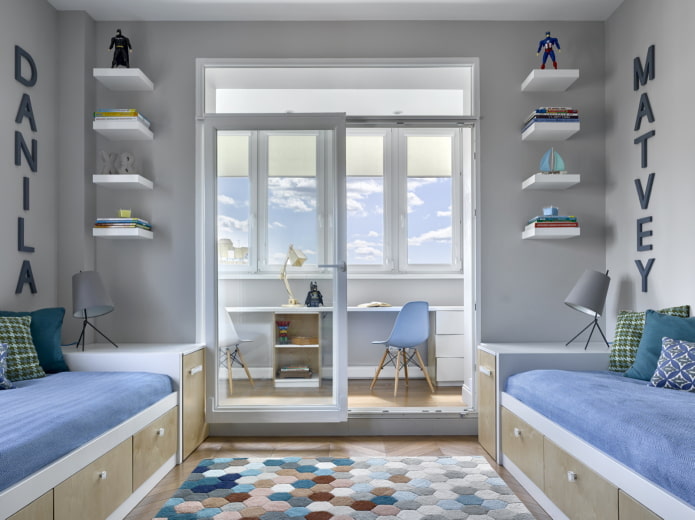 het plannen van een kinderkamer voor twee jongens
