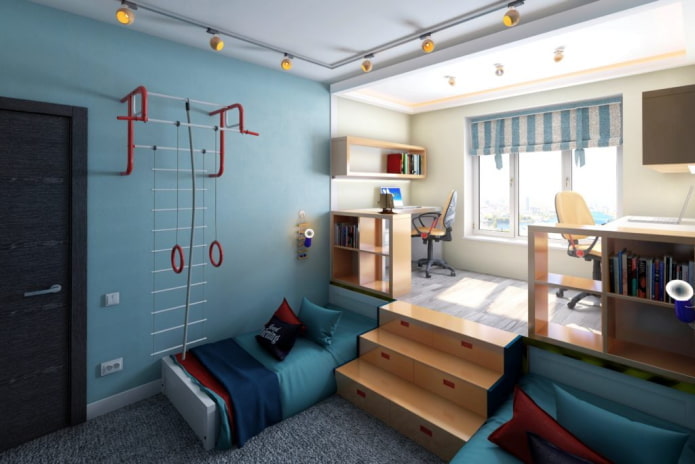 een kinderkamer voor twee jongens plannen