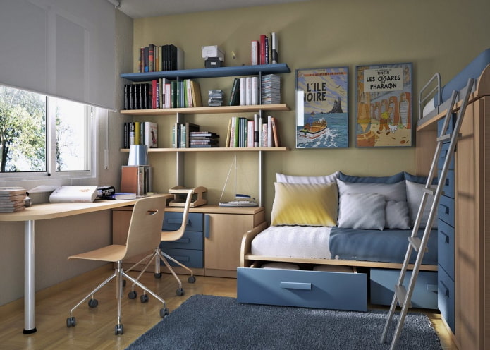 meubels voor een kinderkamer voor twee jongens