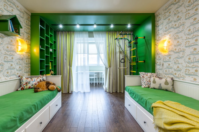 het plannen van een kinderkamer voor twee jongens