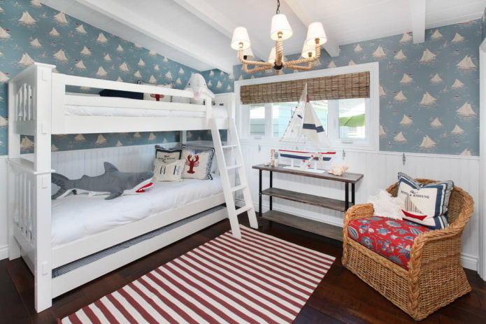 ontwerp van een kinderkamer voor twee jongens
