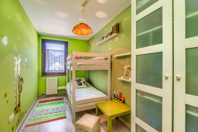 het plannen van een kinderkamer voor twee jongens