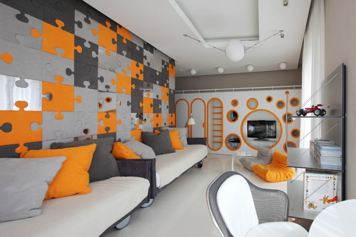 kinderkamer voor twee jongens in moderne stijl