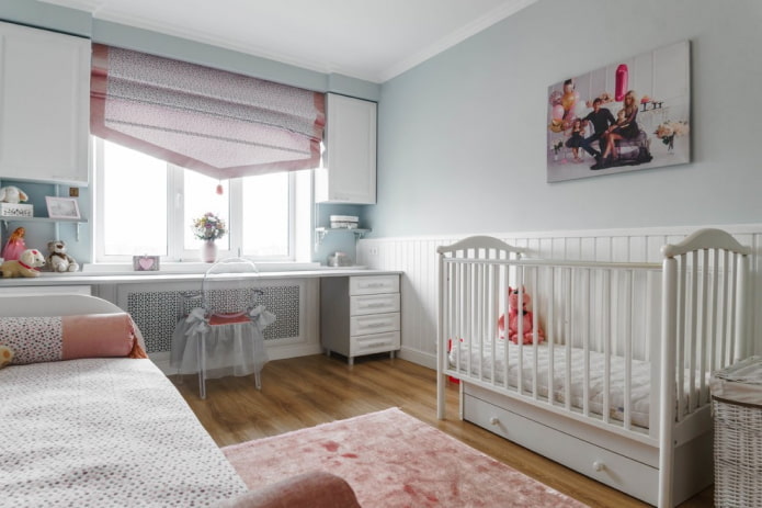 Kamer voor een kleuter en een pasgeborene