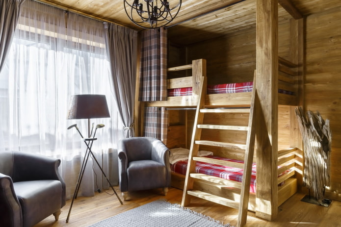 Kamer in landelijke stijl