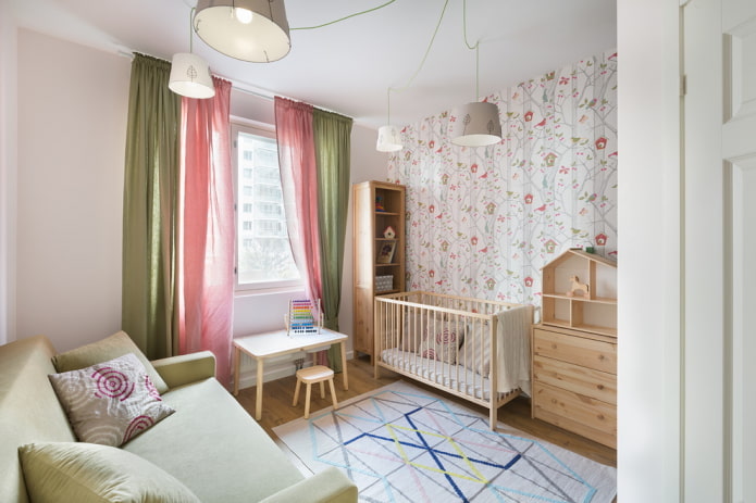 decoratie in het interieur van een kinderkamer
