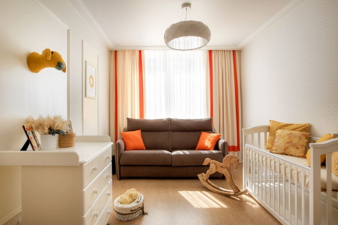 meubels in het interieur van de babykamer