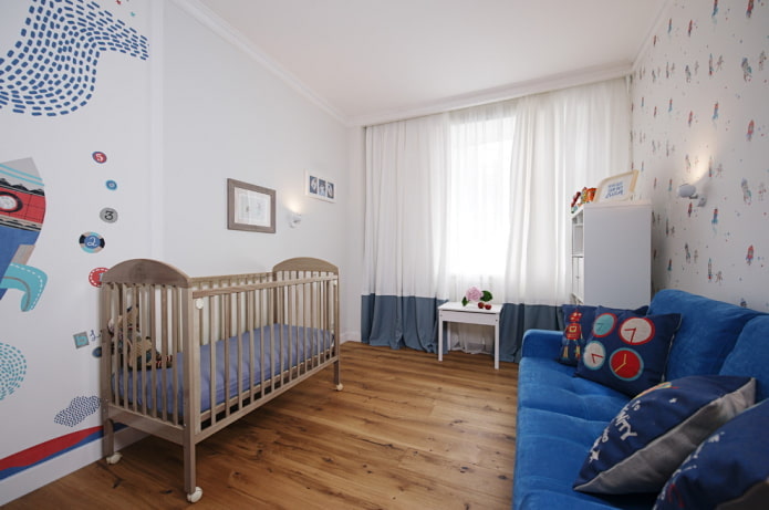 decoratie in het interieur van een kinderkamer