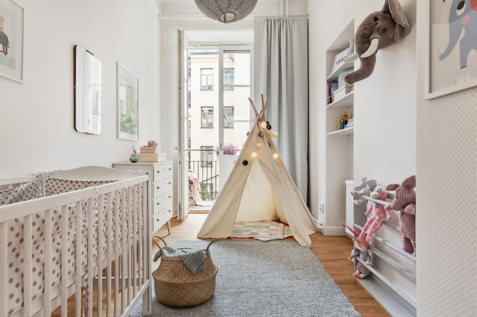 ontwerp van een kleine babykamer