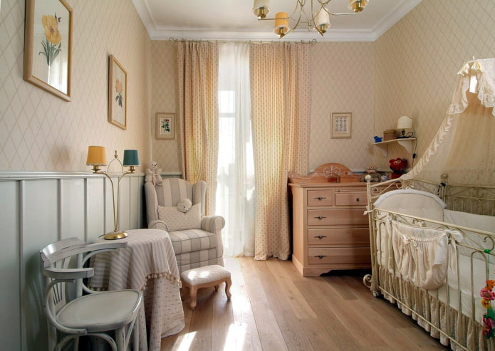 babykamer in Proven?aalse stijl