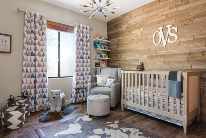 decoratie in het interieur van een kinderkamer