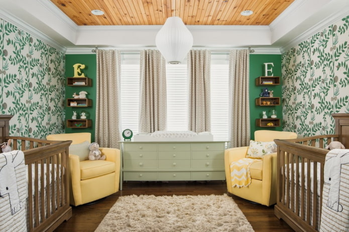meubels in het interieur van een kinderkamer voor een baby
