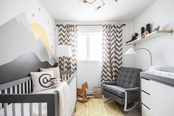 ontwerp van een kleine babykamer