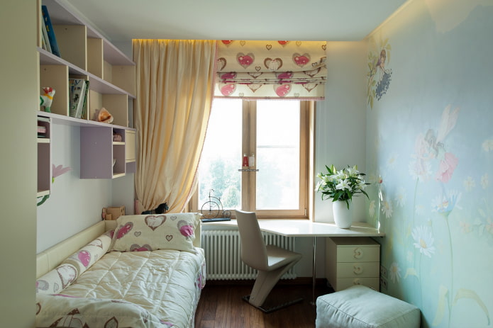 Kinderkamer voor een schoolmeisje