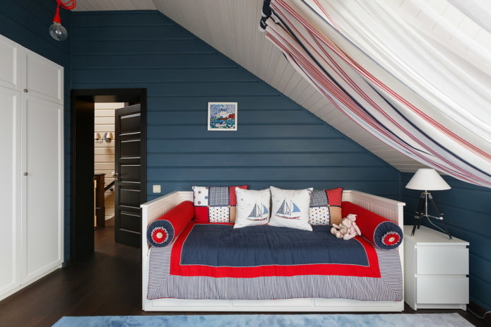 kinderkamerontwerp in maritieme stijl stylistics