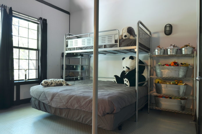 interieur van een jongenskamer in loftstijl