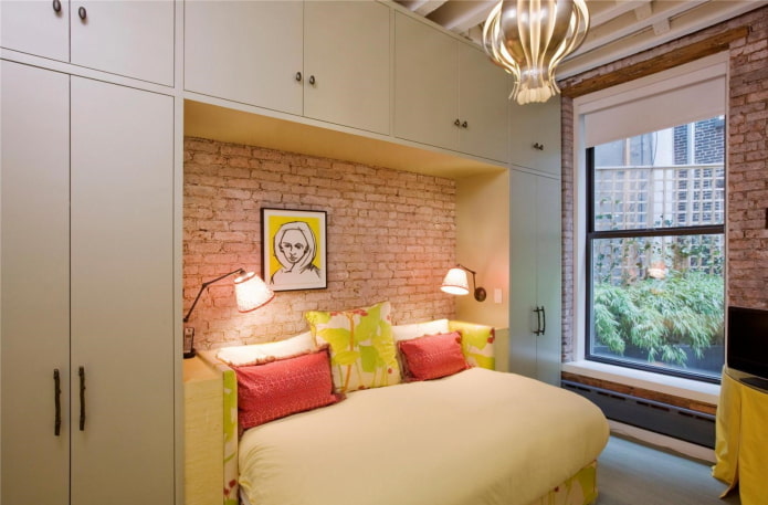 interieur van een tienerkamer in loftstijl
