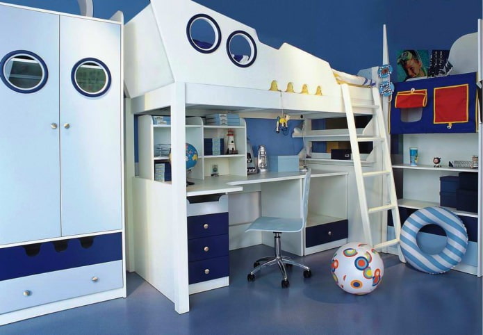 Nautische stijl in de kinderkamer