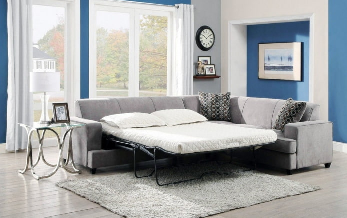 hoekbank in het interieur