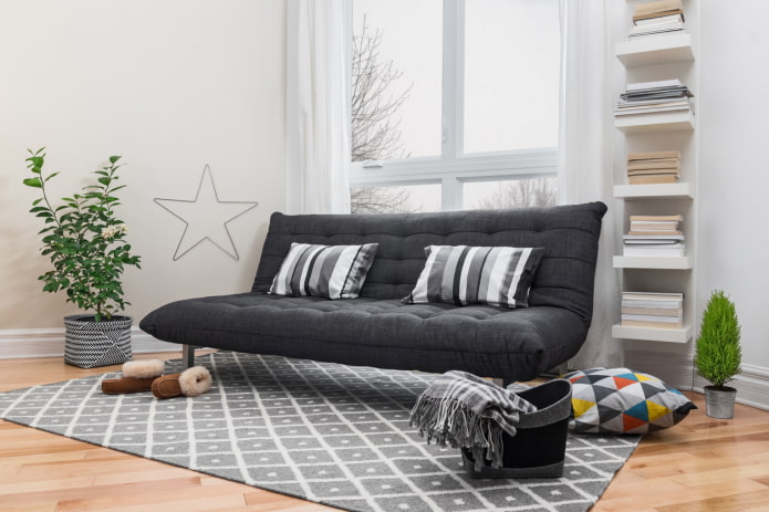 Opvouwbare bank in Scandinavische stijl