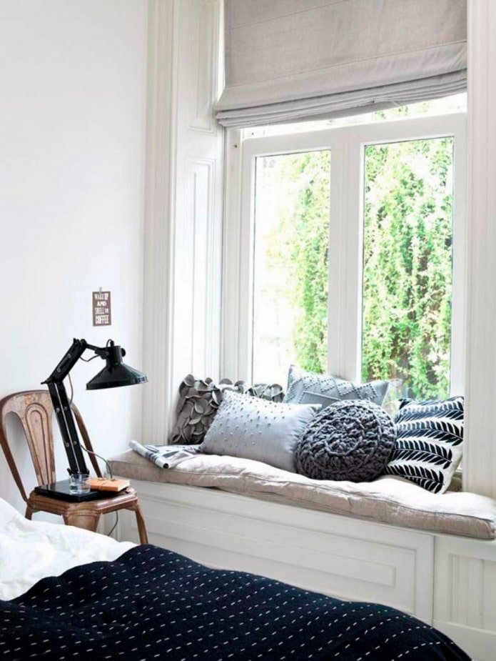 Slaapkamer in Scandinavische stijl