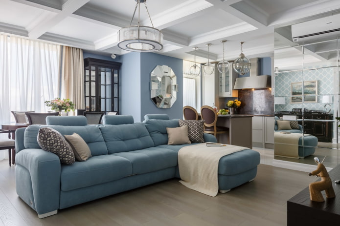 Comfortabele bank met hoofdsteunen