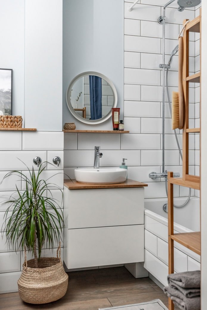Plant in de badkamer