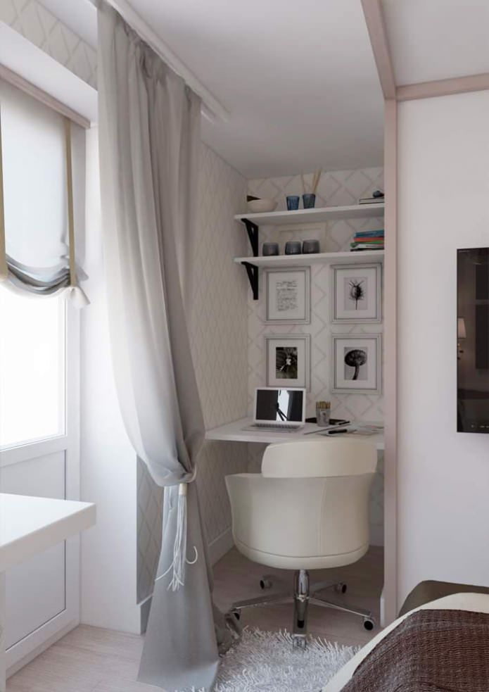 werkplek in het appartement