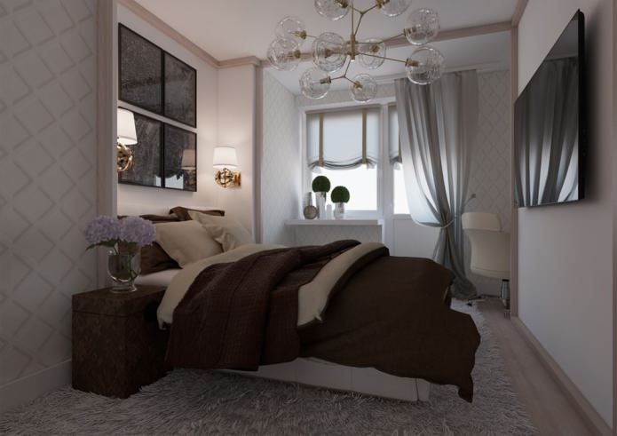 slaapkamer met balkondeur