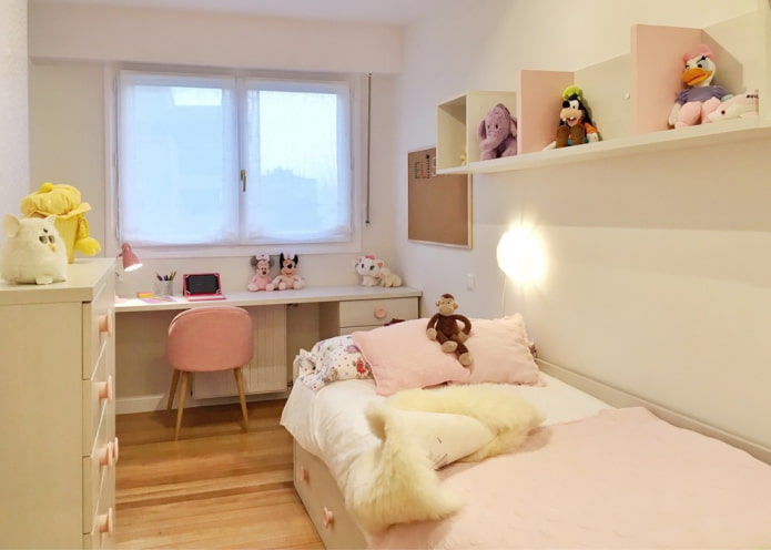 planning van een kinderkamer van 10 vierkante meter