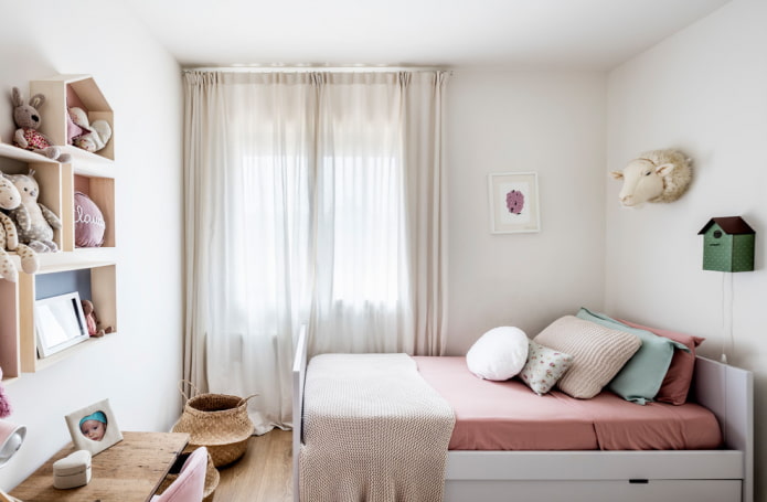 ontwerp van een kinderkamer voor een meisje