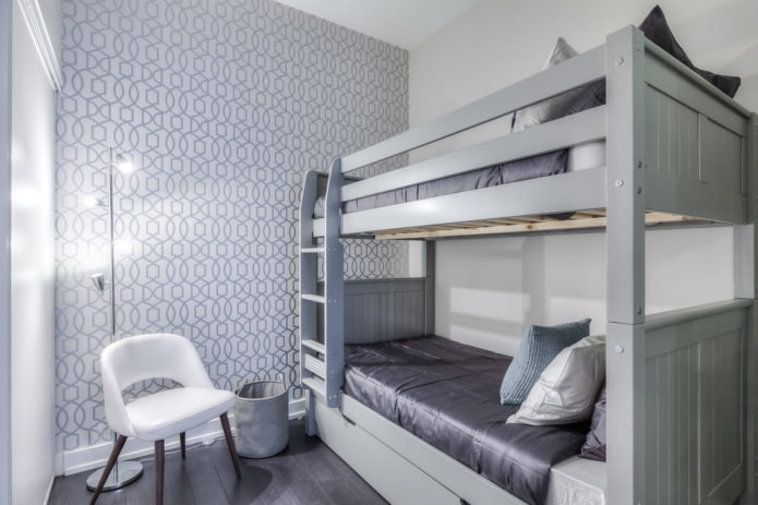 interieur van een slaapkamer voor twee kinderen