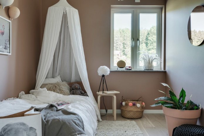 Kinderkamer in pastelkleuren