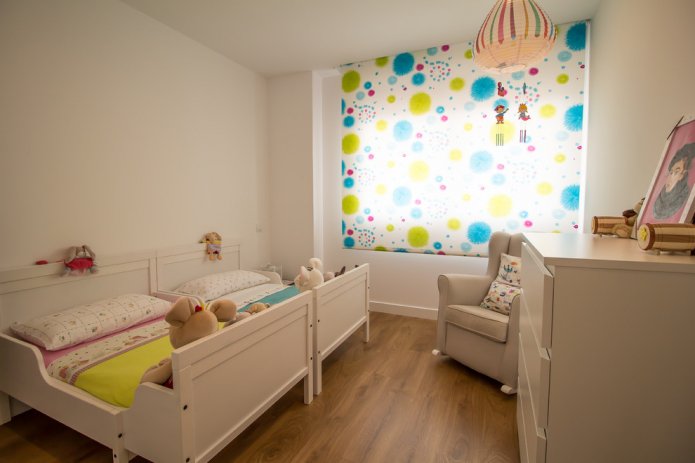 slaapkamer van 9 vierkante meter voor twee kinderen