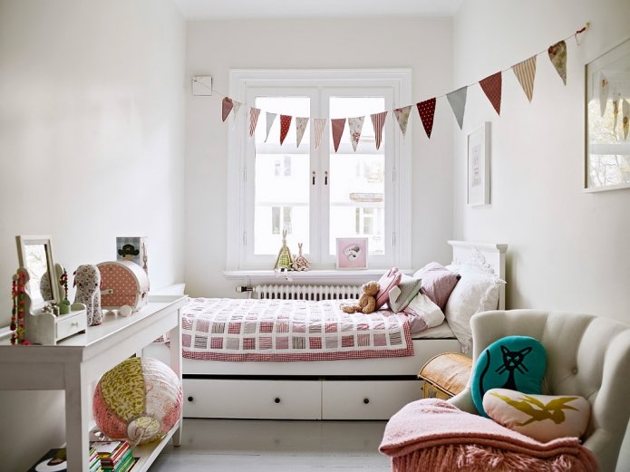 planning en indeling van een kinderkamer van 9 vierkante meter