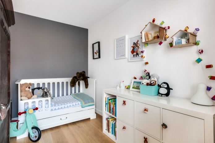 planning en indeling van een kinderkamer van 9 vierkante meter